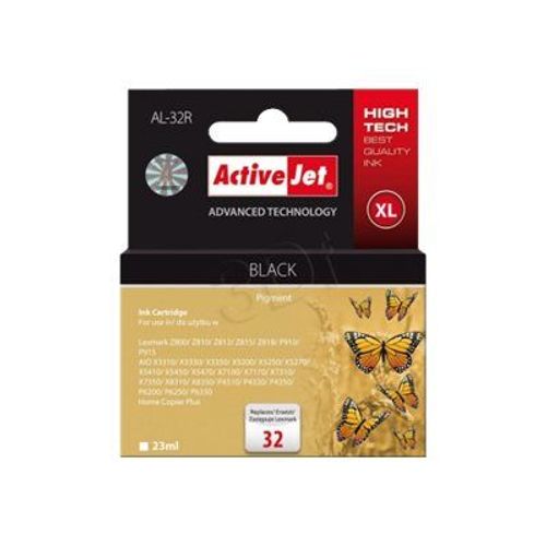 ActiveJet AL-32R Premium - 23 ml - haute capacité - noir - cartouche d'encre (équivalent à : Lexmark 32 ) - pour Lexmark P43XX, 6250, 6350, 915; X33XX, 52XX, 54XX, 7170, 73XX, 83XX; Z81X