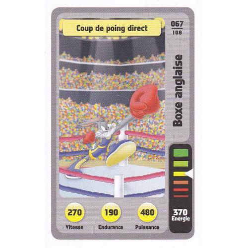 Carte Auchan Looney Tunes - Coup De Poing Direct - N°67 -