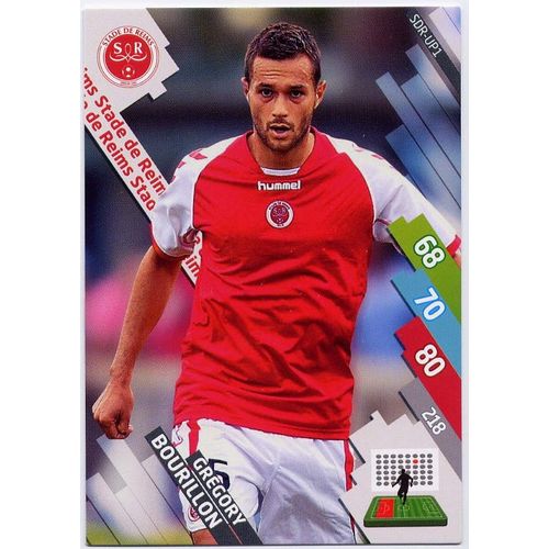  Grégory Bourillon - Stade De Reims - Sdr-Up1 - -Carte Panini Football Adrenalyn Xl - Ligue 1  