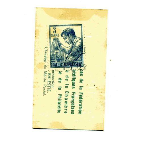 Timbre De  Roumanie   ( Timbre Et Pochette DOrigine) Dans Pochette Publicitaire Des Années 60 "Café San Rivo" 