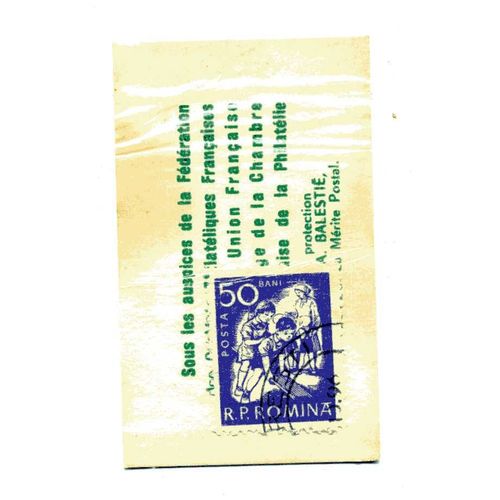 Timbre De  Roumanie   ( Timbre Et Pochette DOrigine) Dans Pochette Publicitaire Des Années 60 "Café San Rivo" 
