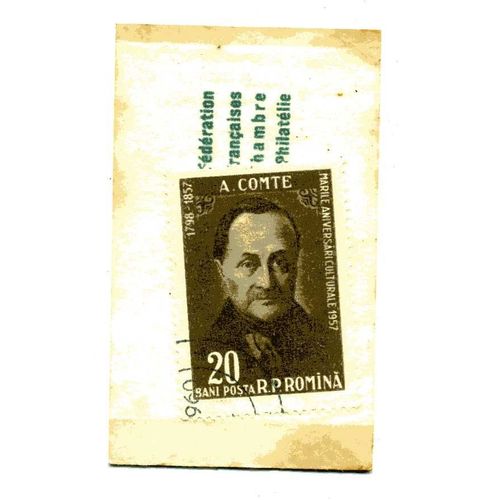 Timbre De  Roumanie   ( Timbre Et Pochette DOrigine) Dans Pochette Publicitaire Des Années 60 "Café San Rivo" 