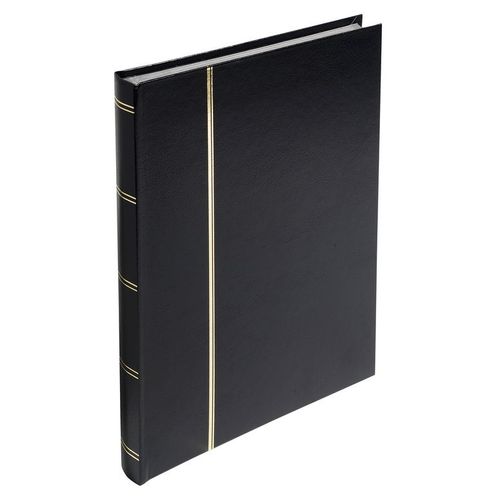 Exacompta - Album De Timbre Simili Cuir Noir, 30.5x22.5cm, 32p
