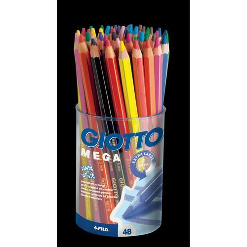 Maxi Crayon Giotto Méga ( Lot De 48 ) Le Geant De La Fete