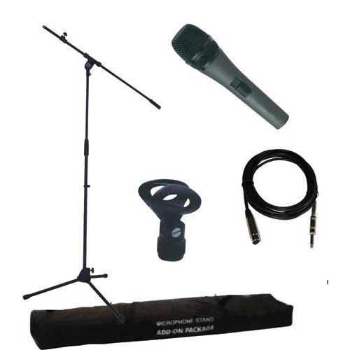PACK MICROPHONE AVEC SUPPORT + SAC