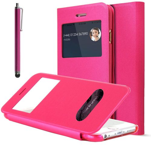Apple Iphone 6 Plus: Coque Etui Housse+ Stylet- Rose