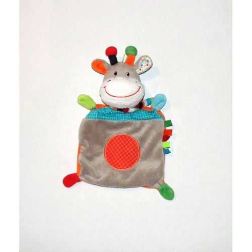 Doudou Girafe Multicolore Mots D'enfants