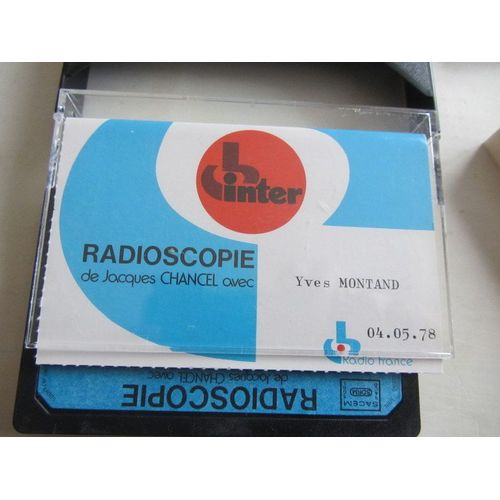 Yves Montand K7 Radioscopie De Jacques Chancel