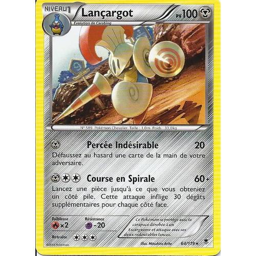 Carte Pokémon 64/119 Lançargot 100 Pv Rare Xy04 Vigueur Spectrale Neuf Fr