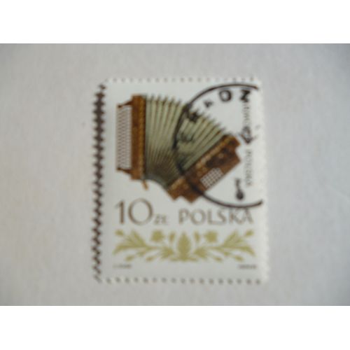 Timbre "Pologne 1983:Accordéon".