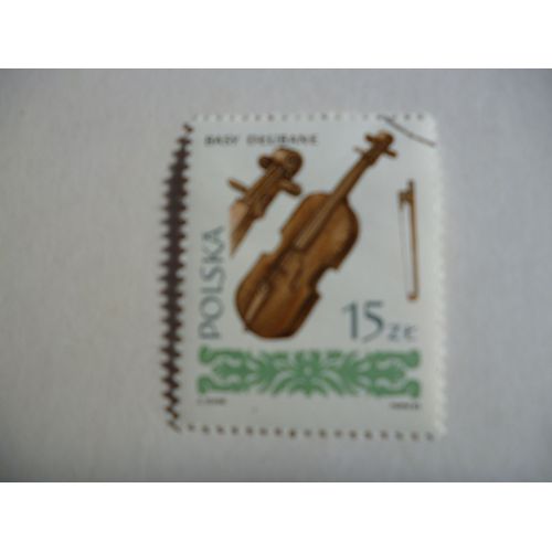 Timbre "Pologne 1983 :Violon".