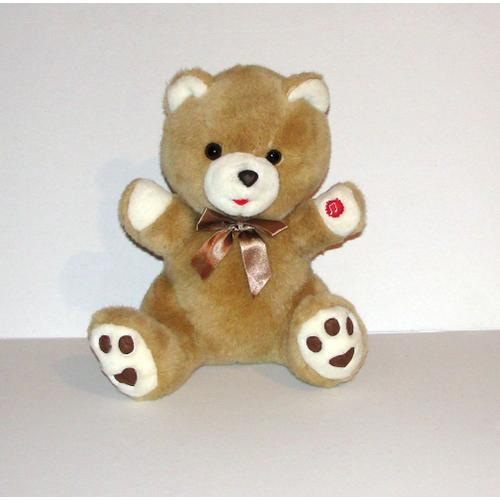 Ours Damart Peluche Ours Marron Blanc Musical 31 Cm