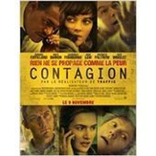 Contagion - Steven Soderbergh - Jude Law - Marion Cotillard - Affiche De Cinéma Pliée 175x120 Cm