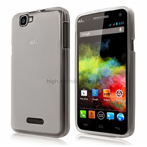 Housse Etui Coque Pochette Silicone Gel Fine Pour Wiko Rainbow 4g + Film Ecran - Blanc Transparent