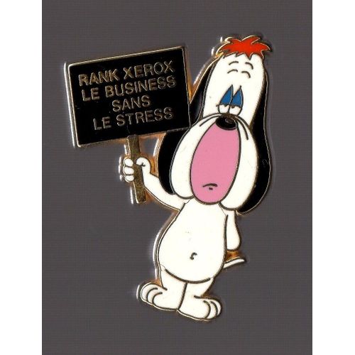 Pin's Droopy - Rank Xerox (Signé 1988 Turner Entertainment - Decat Paris)