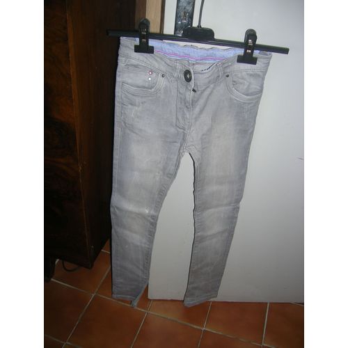 Jean 8/9 Ans Taille Ajustable.