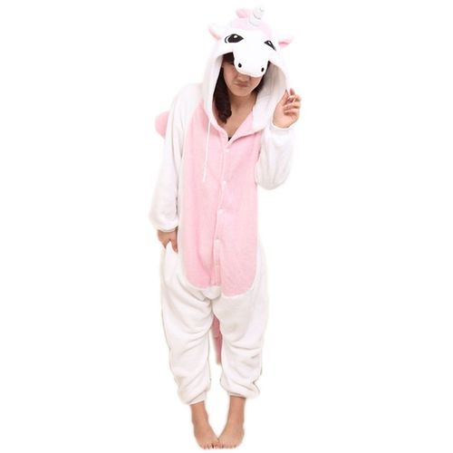 Ensemble Vêtement Autre Kigurumi Licorne Costume Combinaison Animal Animaux Kigurumi Pyjama Onesie Mignon Kawaii Mascotte Peluche Confort Unisexe Carnaval Spectacle Halloween Black Suga