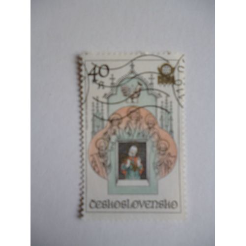 Timbre "Tchécoslovaquie: 1978 : Armoiries : St Pierre".