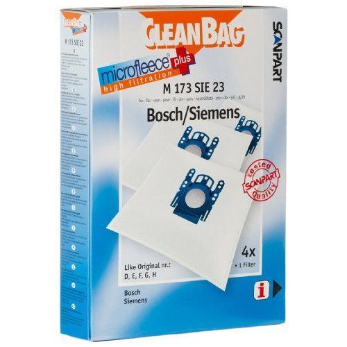 Scanpart Cleanbag M 173 Sie 23 Lot De 4 Sacs Pour Aspirateur
