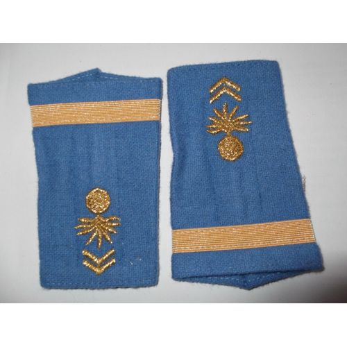 Paire Fourreau Épaule Adjudant Chef École Militaire