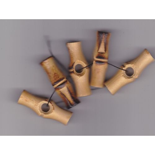 5 Boutons Façon Bambou, 1 Trou