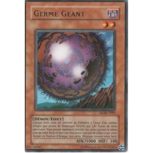 Carte Yu-Gi-Oh! "Germe Géant" Rare Mdm-F085