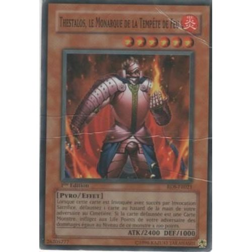 Carte Yu-Gi-Oh! "Thestalos, Le Monarque De La Tempête De Feu" Super Rare Rds-Fr021