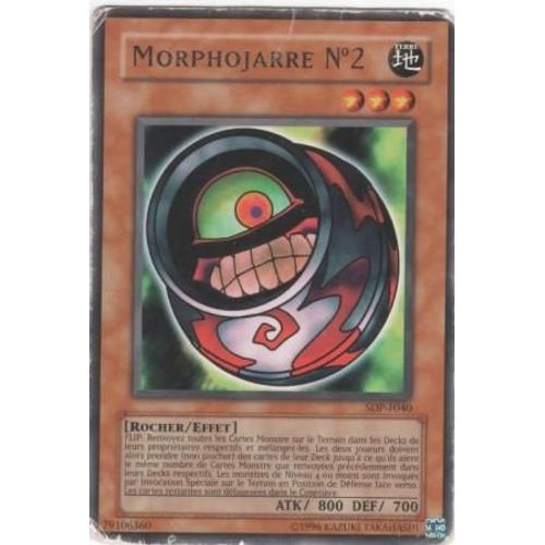 Carte Yu-Gi-Oh! "Morphojarre N°2" Rare Sdp-F040