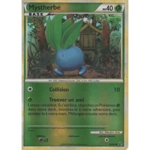 Carte Pokémon "Mystherbe" Pv40 Holo Reverse 60/90