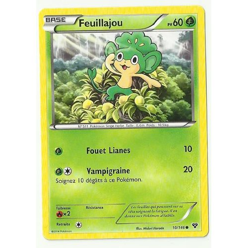 Carte Pokemon Francaise Reverse Serie Xy Feuillajou 60pv 10/146