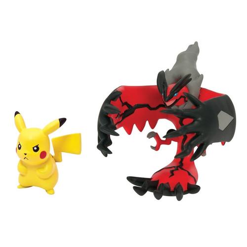 Pokemon - Pack 2 Mini Figurines Veltal + Pikachu (Bl/Wh Battle Arena Pose)