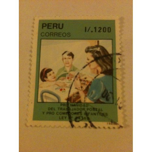 Timbre Enfants Perou 1989