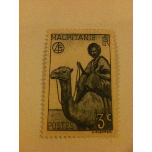 Timbre Chameau Mauritanie République Française