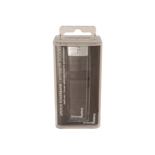 Urban Factory Lipstick - Banque D'alimentation 2600 Mah - 1 A (Usb (Alimentation Uniquement)) - Sur Le Câble : Micro-Usb - Noir