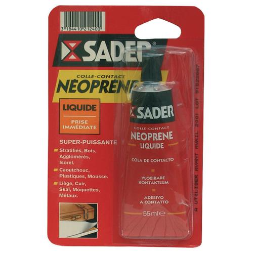 Colle néoprène liquide SADER  (tube de 55 ml)