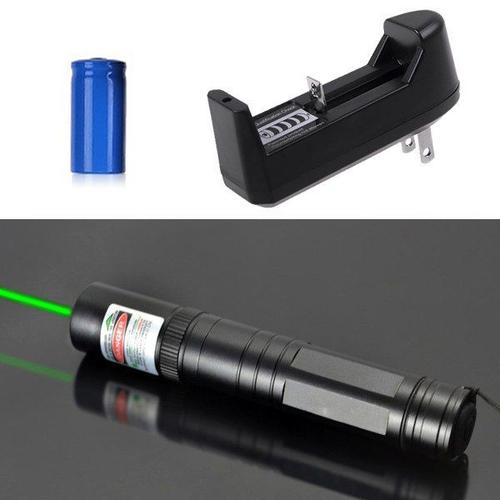 10 miles 532nm stylo pointeur laser vert faisceau visible lazer lumière +  batterie + chargeur lampe de poche laser haute puissance vert pointeur  stylo avec