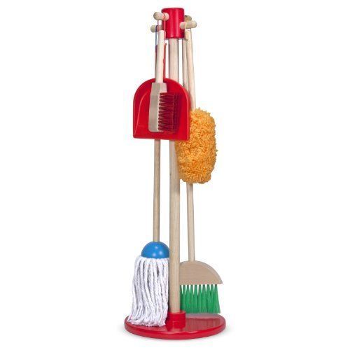Melissa & Doug - 18600 - Jeu D'imitation - Kit De Nettoyage Et Ménage - Époussette, Balaye, Passe La Serpillère !
