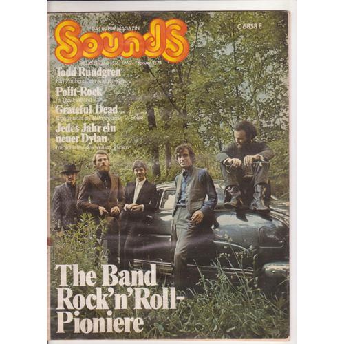 Sounds Das Musik-Magazin, Allemagne 2 / 74 The Band, Todd Rundgren, Grateful Dead, Bob Dylan