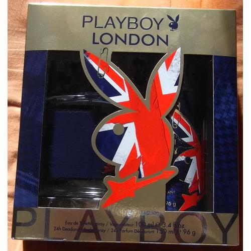 Collector : Coffret Playboy Edition London 1 Vapo Eau De Toilette 100 Ml & 1 Deodorant 150 Ml 