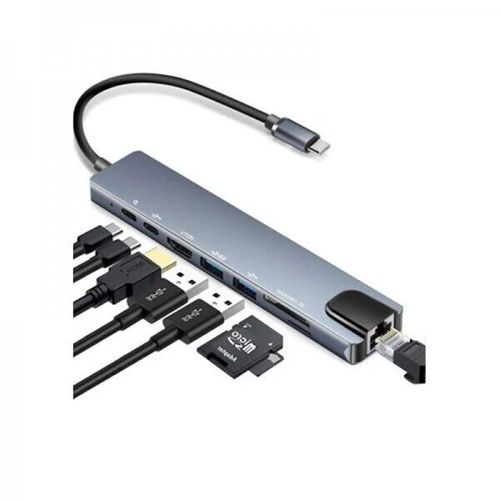 HUB STATION D'ACCUEIL PORTABLE USB C À HDTV 8 EN 1