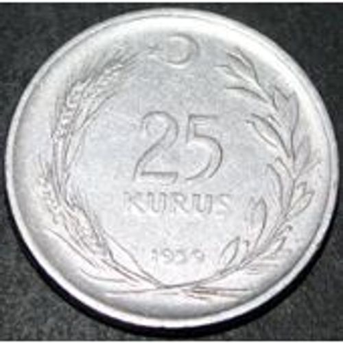 25 Kurus 1959 Turquie