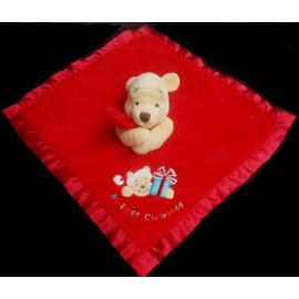 Acheter doudou plat winnie l'ourson disney baby pas cher I peluche bébé,  femme, homme