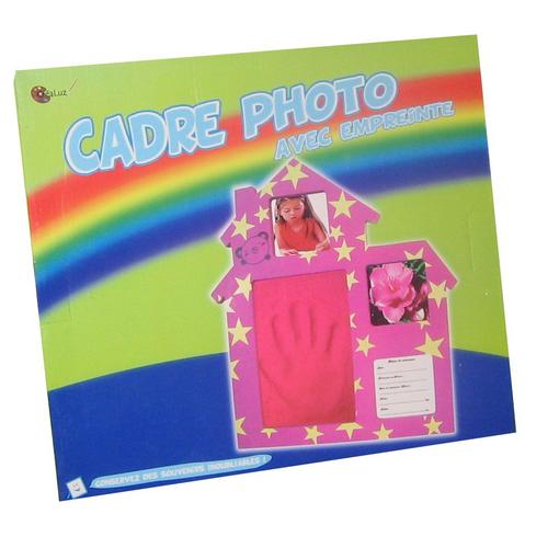 Cadre Photo Rose Avec Empreinte