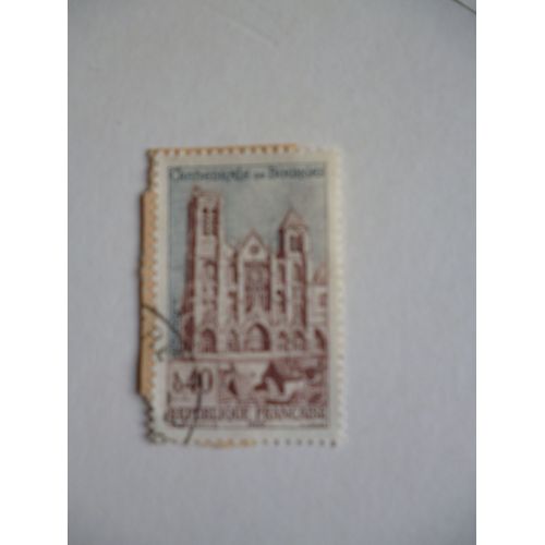 Timbre "France 1965 : Cathédrale De Bourges".