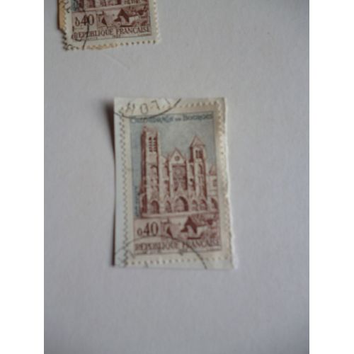 Timbre "France 1965 : Cathédrale De Bourges".