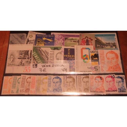 Lot De 23 Timbres Venezuela