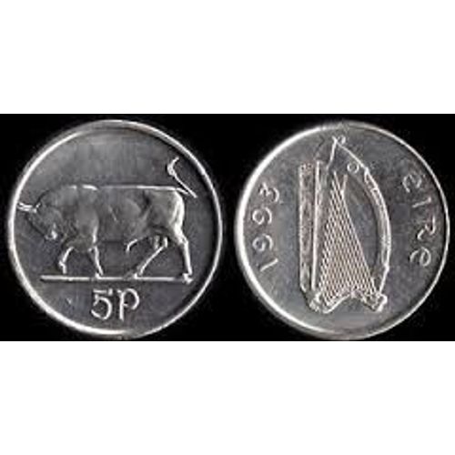 5 Pence Irlande 1993