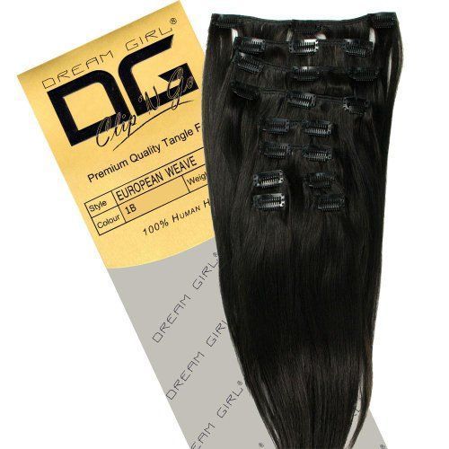 Dream Extensions À Clips Pour Cheveux Couleur 1b 35,5 Cm 