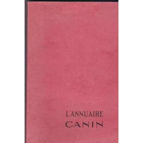 L'annuaire Canin 1954