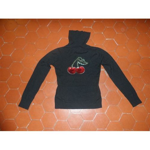 Pull À Col Roulé Jersey Noir P.M. Children